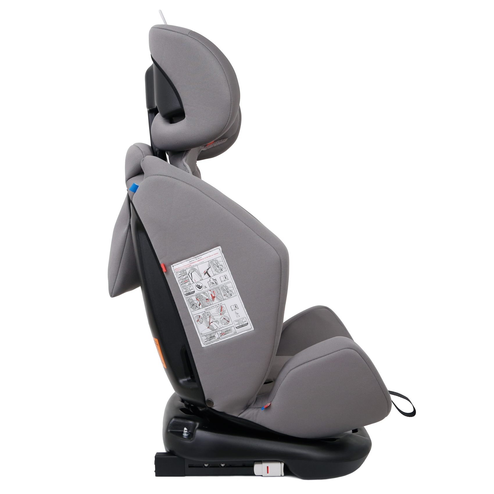 Автокресло Еду-Еду Isofix 0+/1/2/3 (0-36 кг) серый - фото 17