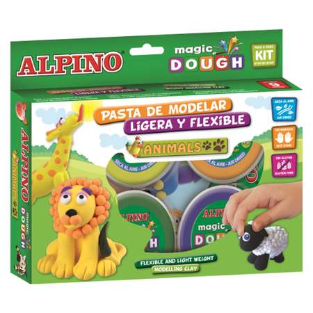 Тесто-пластилин ALPINO 6 цв.