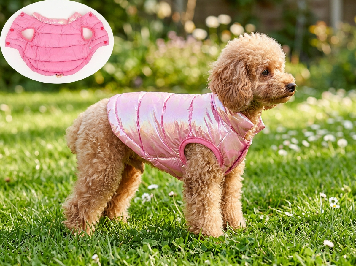 Куртка для собак Sima-Land двухсторонняя розовая - фото 1