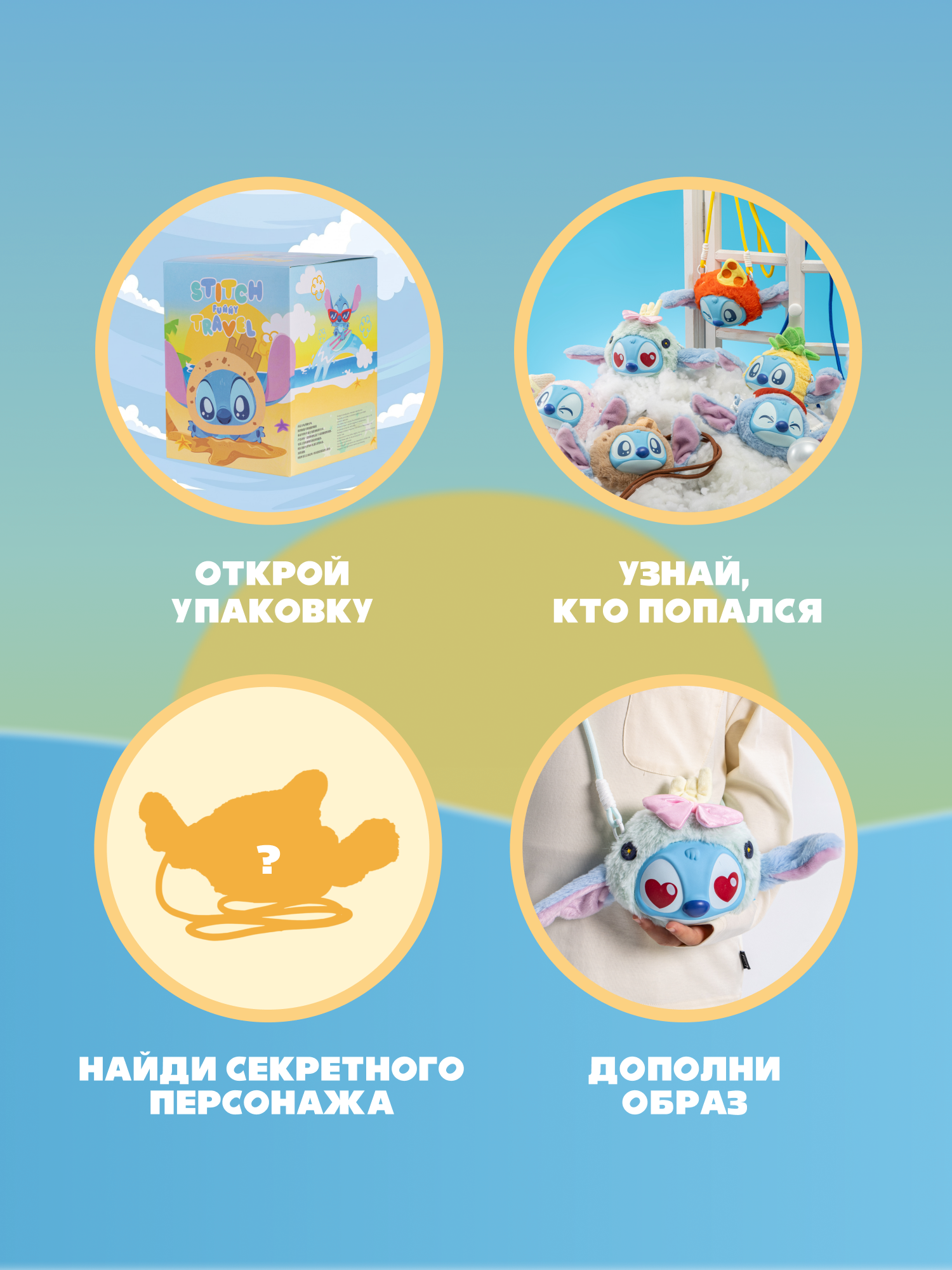 Мягкая игрушка Stitch Funny Travel - фото 2