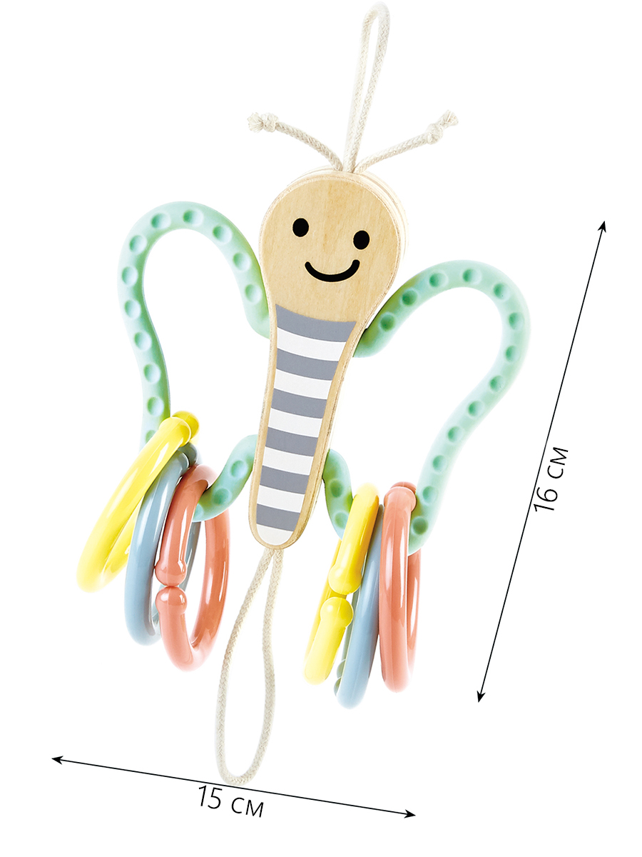 Игрушка Hape погремушка Бабочка - фото 2