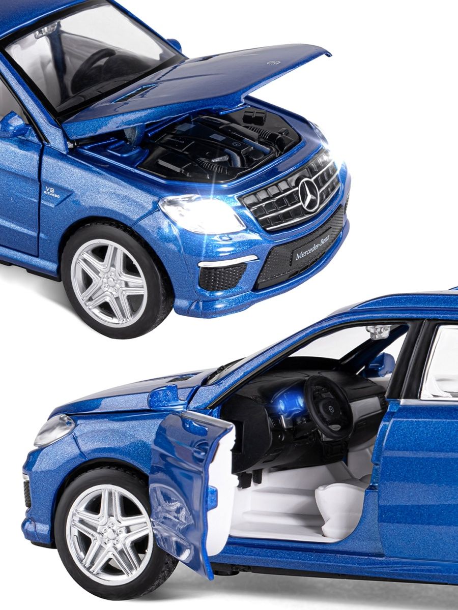 Внедорожник АВТОпанорама Mercedes Benz ML63 AMG 1:32 JB1251149 - фото 8