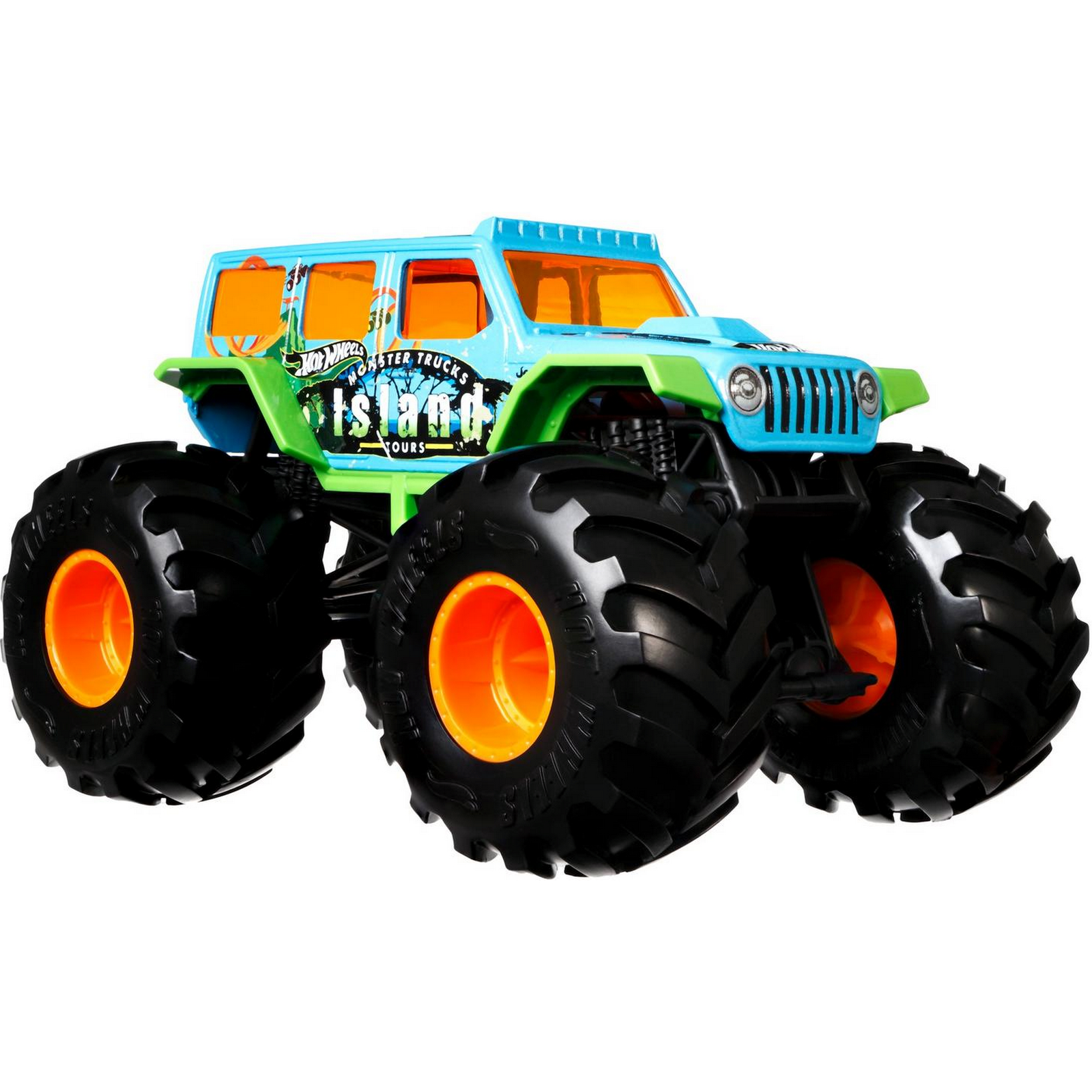 Автомобиль Hot Wheels Jeep Monster Tracks 1:24 FYJ83 - фото 3