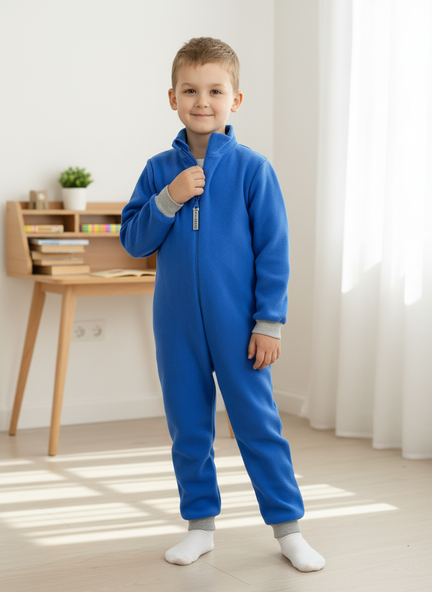 Изображение товара Детский флисовый комбинезон Утенок 116 для мальчика и девочки