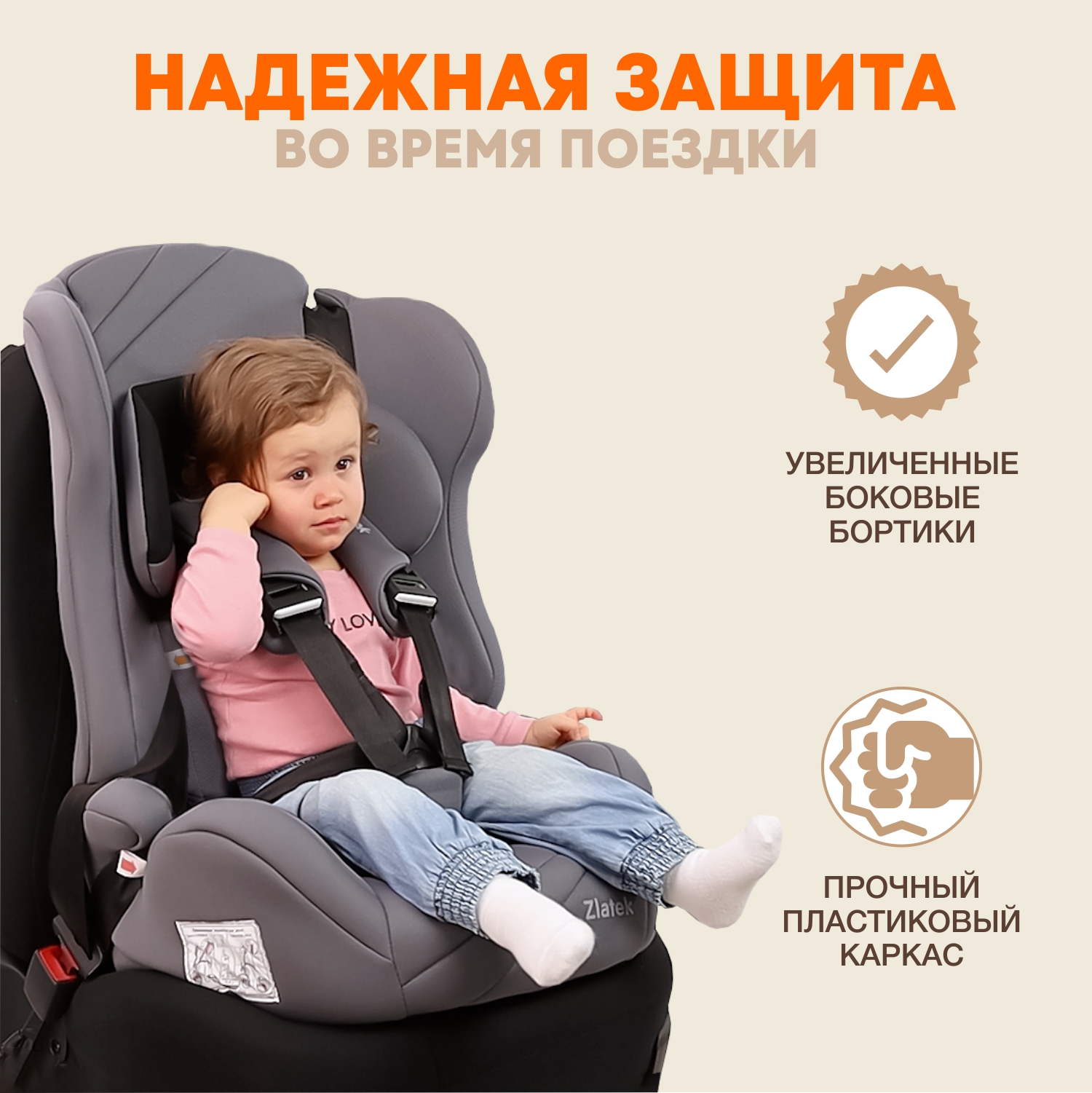 Автокресло ZLATEK 1/2/3 (9-36 кг) - фото 6