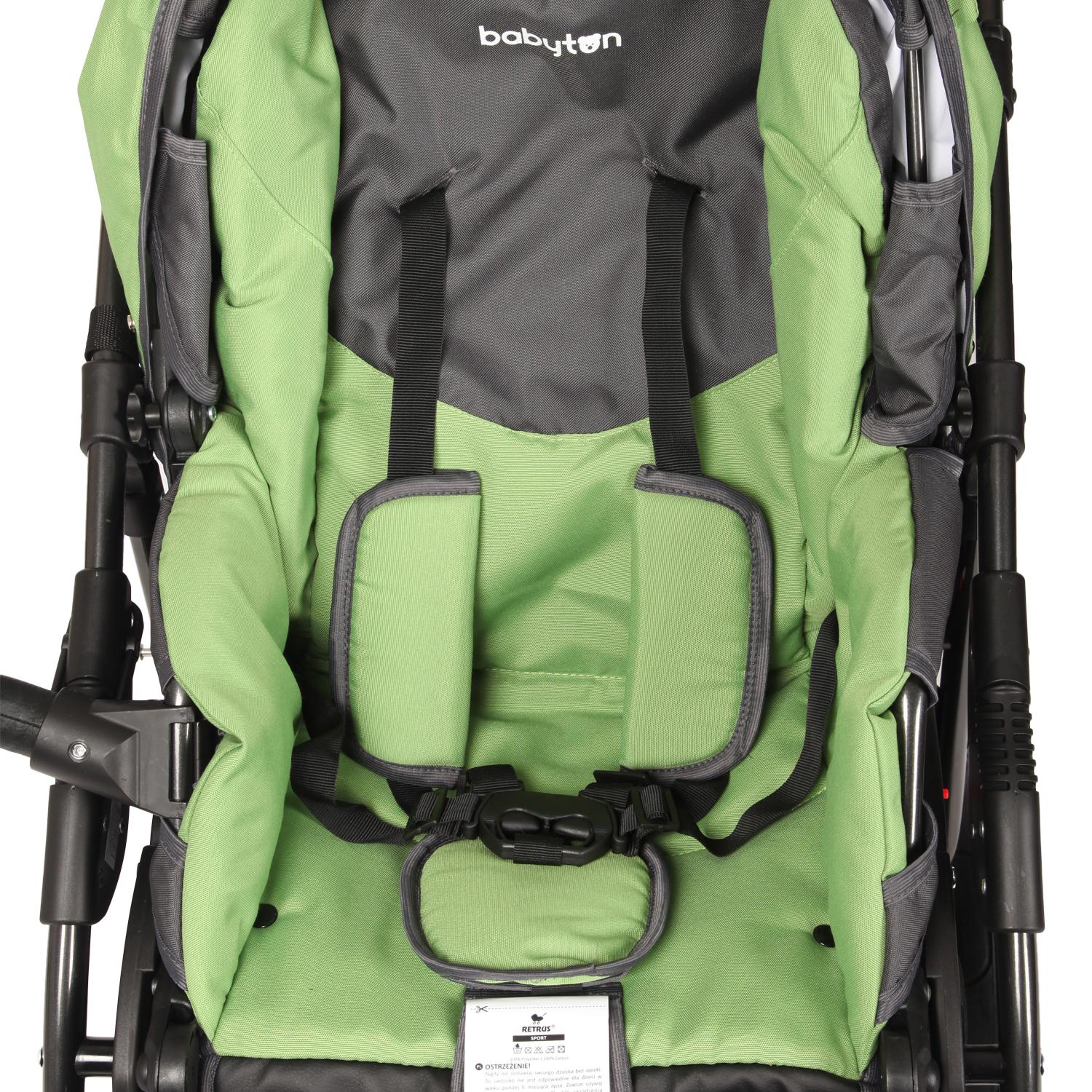Коляска 2в1 Babyton Rocky Grey-Green - фото 14