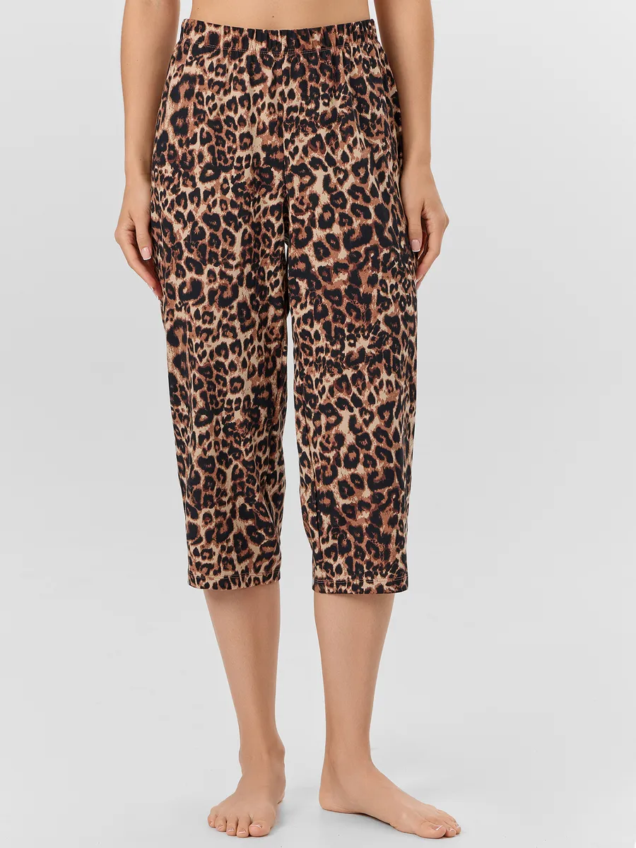 Пижама Mark Formelle (Марк Формэль) 592300/горячий шоколад +леопард на песочном - фото 6