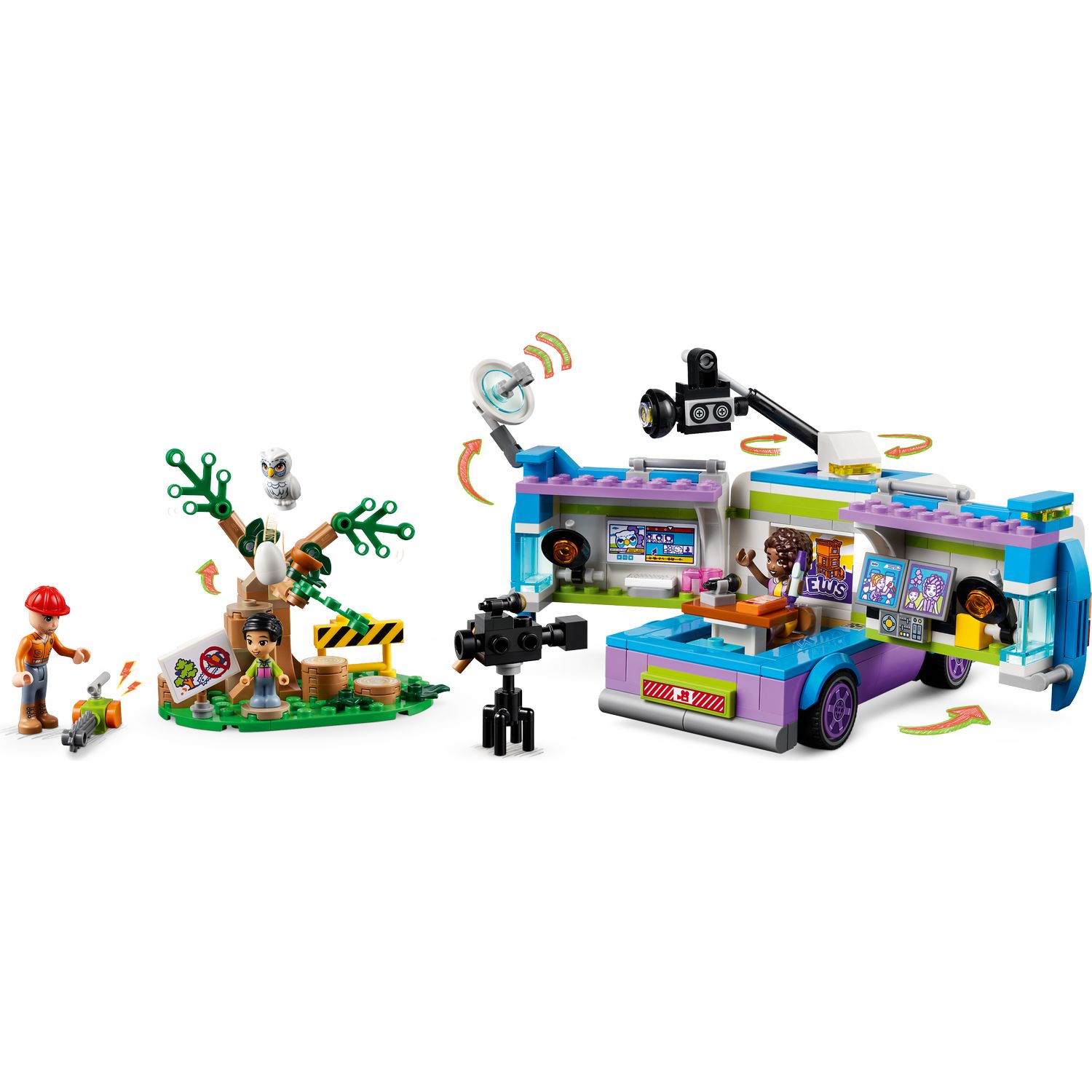 Конструктор LEGO Friends Newsroom Van 446 дет. - фото 3