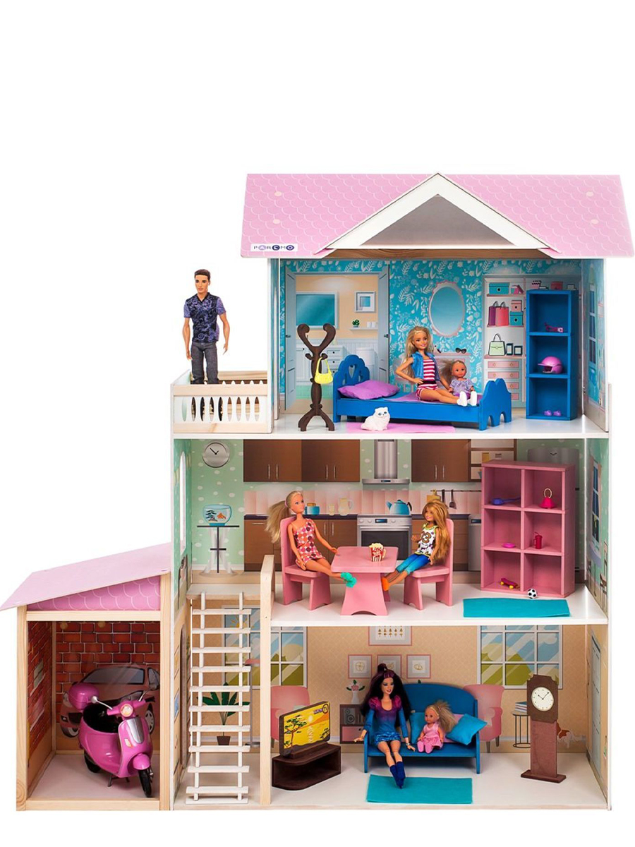 Домик для кукол PAREMO 118 см с мебелью PD318-11 - фото 14