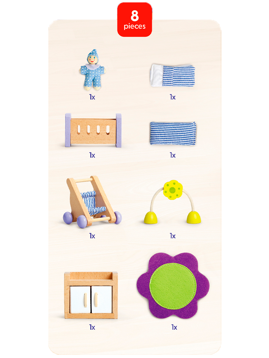 Домик для кукол Hape с мебелью E3459_HP - фото 9