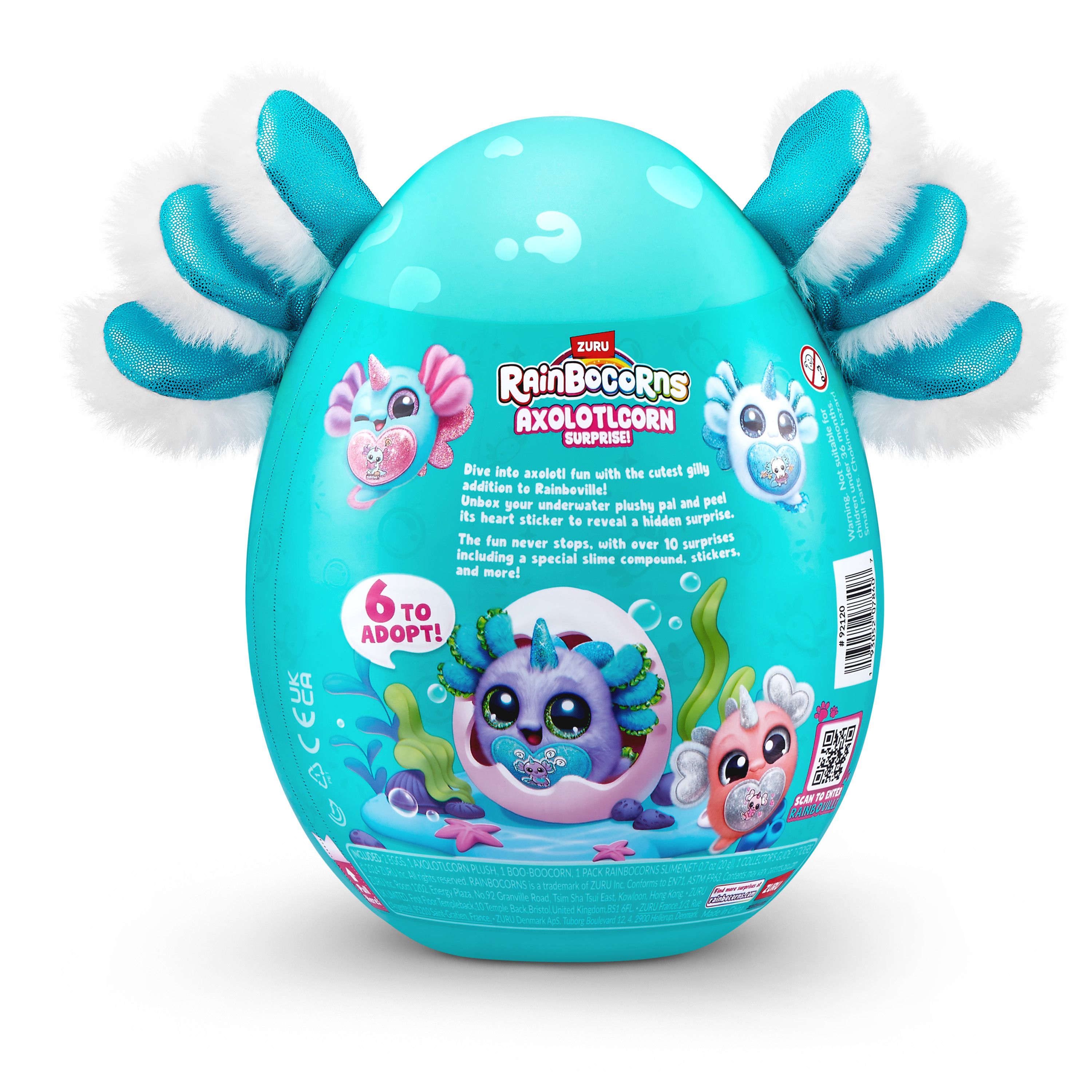 Игровой набор Zuru Rainbocorns Axolotlcorn Сюрприз 20см - фото 10