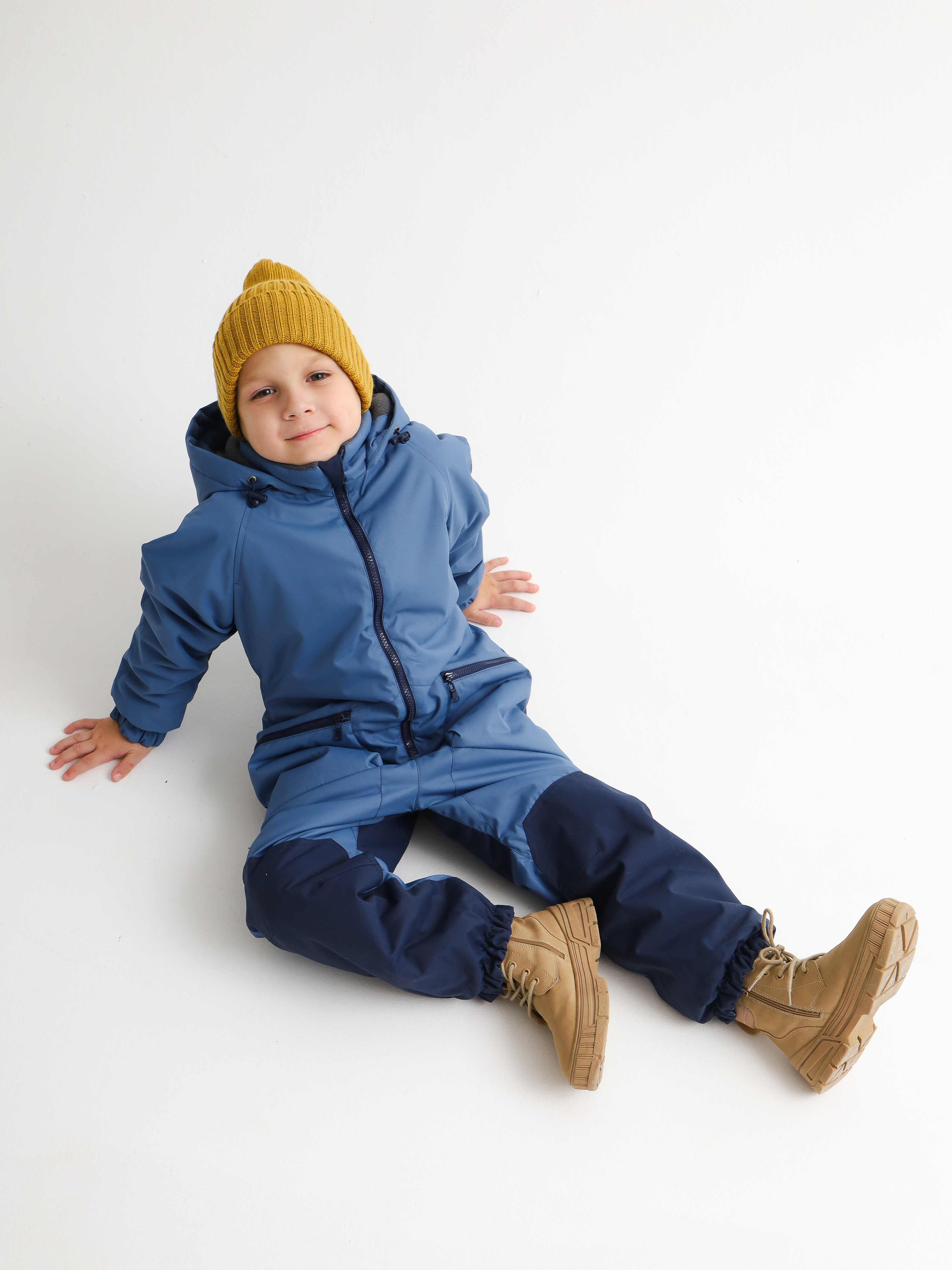 Комбинезон MINIDINO B-VO-Kmb-102/1Комбинезон демисезонный 3.0 деним детский - фото 3