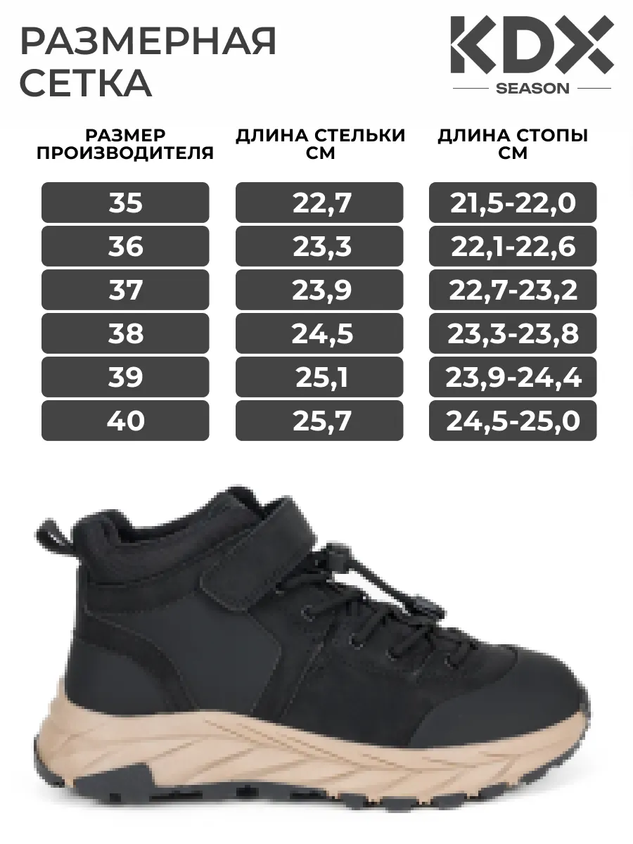 Ботинки KDX SKY-118 black - фото 4