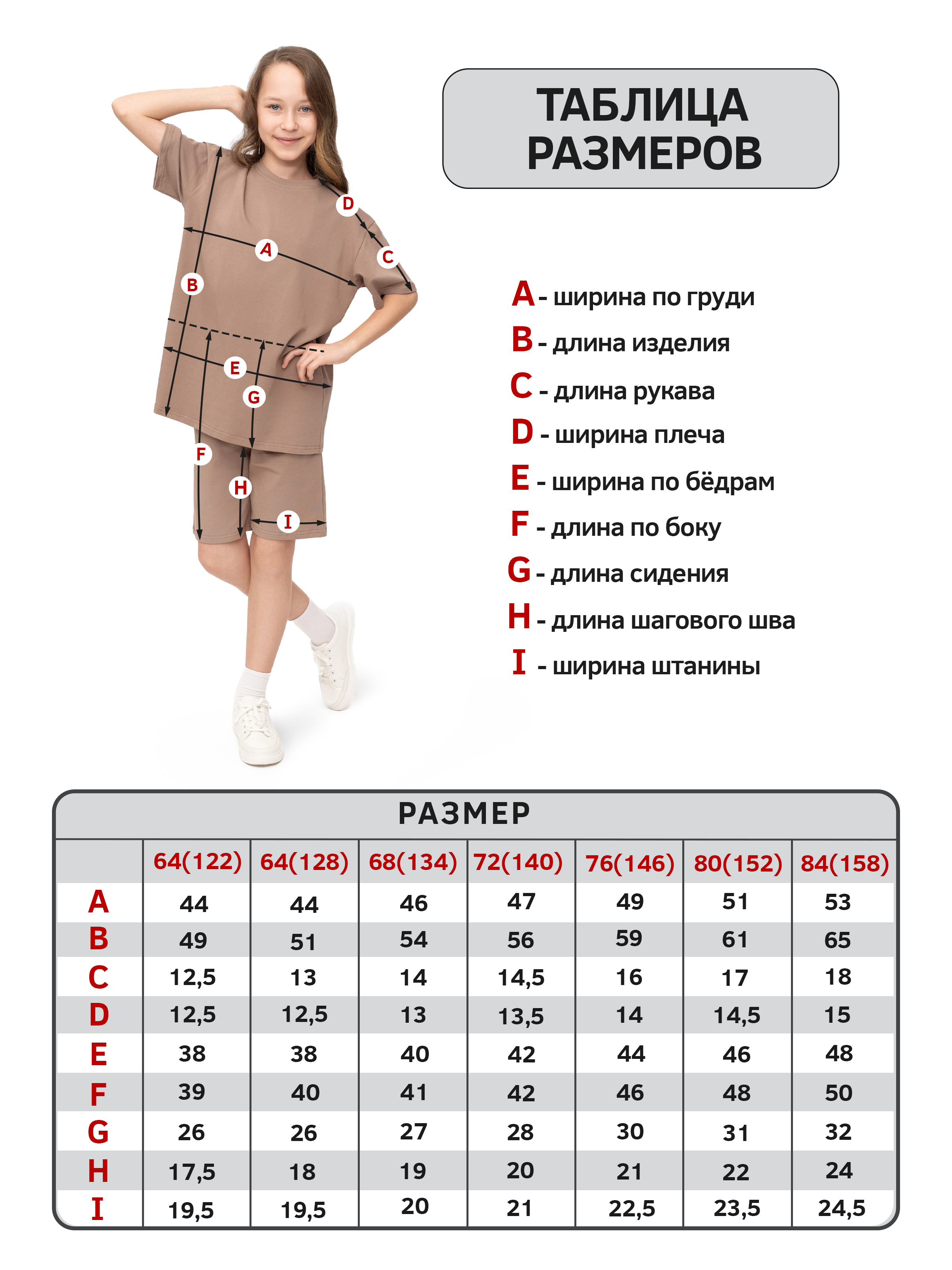 Футболка и шорты Утенок 7067 кофе - фото 68