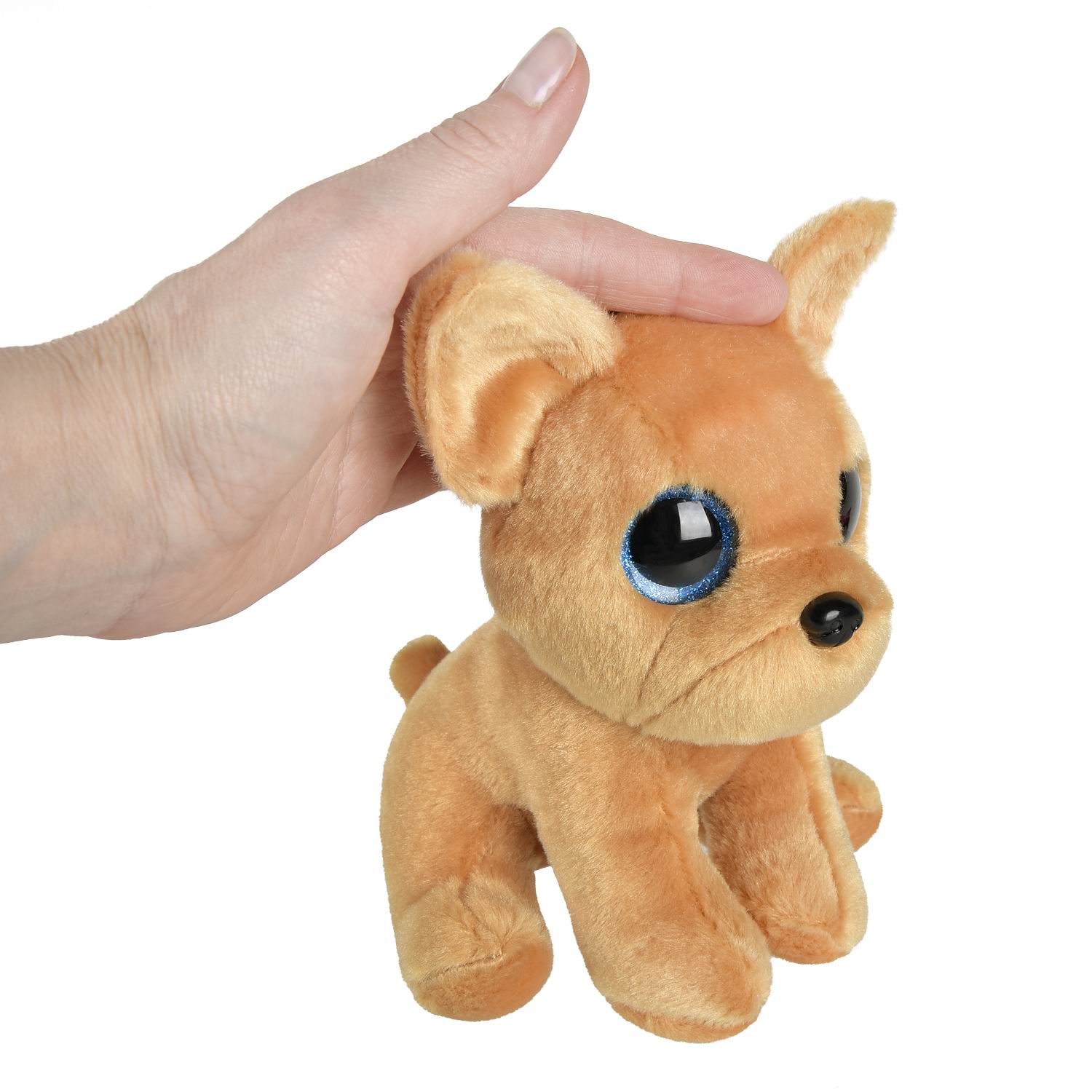 Мягкая игрушка Abtoys Собачка Чихуахуа бежевая - фото 4