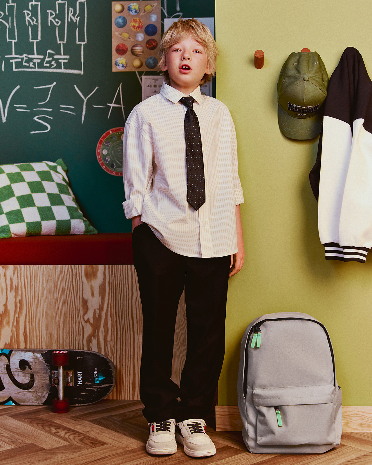 Рубашка Futurino School B26FS2BZ03stripetb00I4 - фото 9
