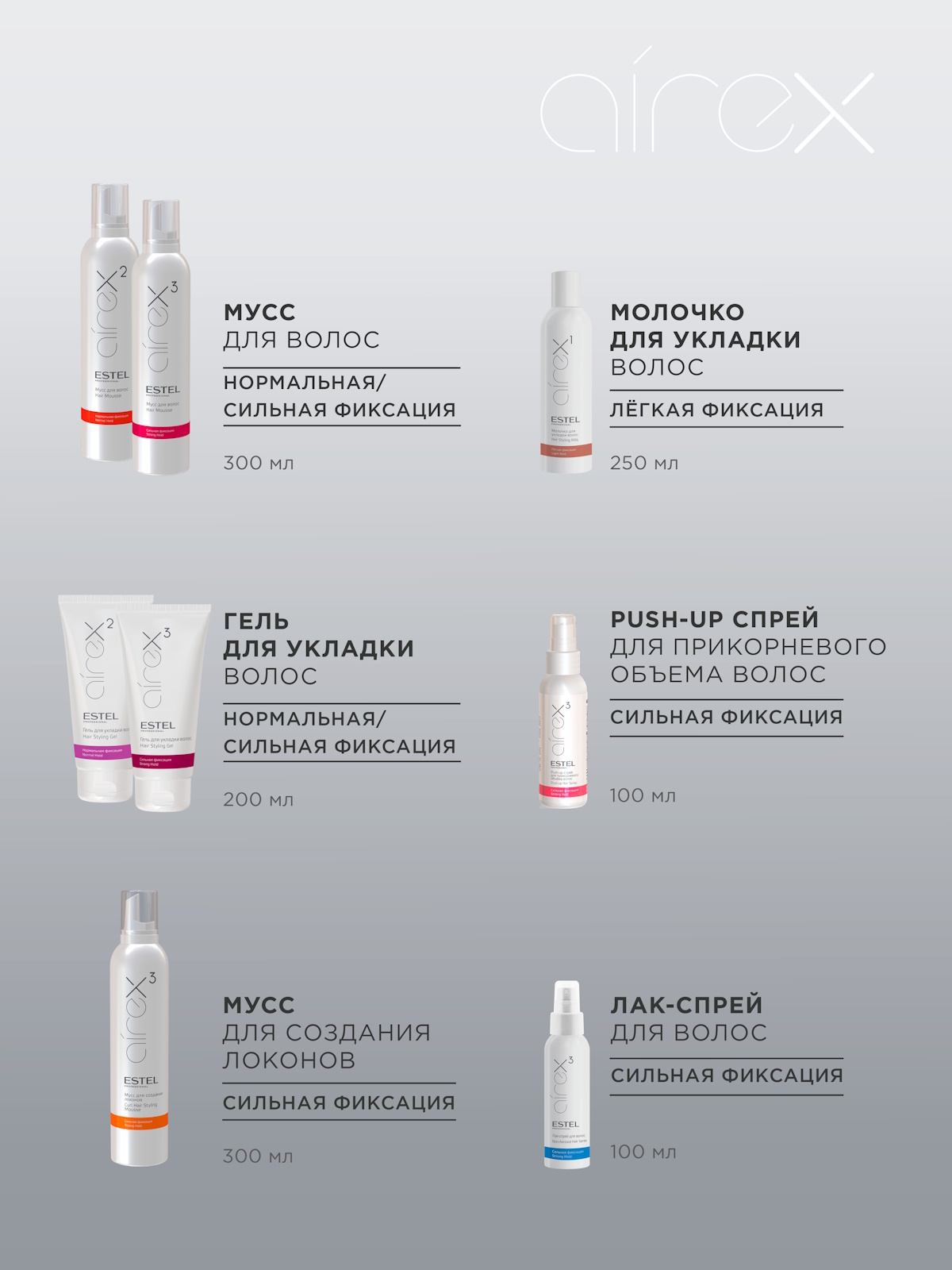 Спрей ESTEL airex легкой фиксации термозащита 200 мл - фото 5
