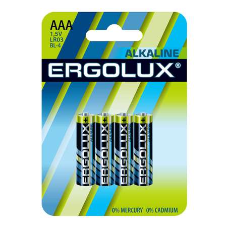 Батарейки Ergolux LR03 BL-4