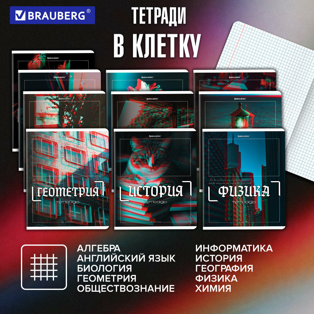 Тетрадь Brauberg 48 лист. 12 шт. - фото 2