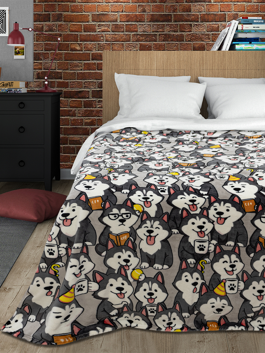 Покрывало BRAVO Хаски 150 x 200 см велсофт - фото 1