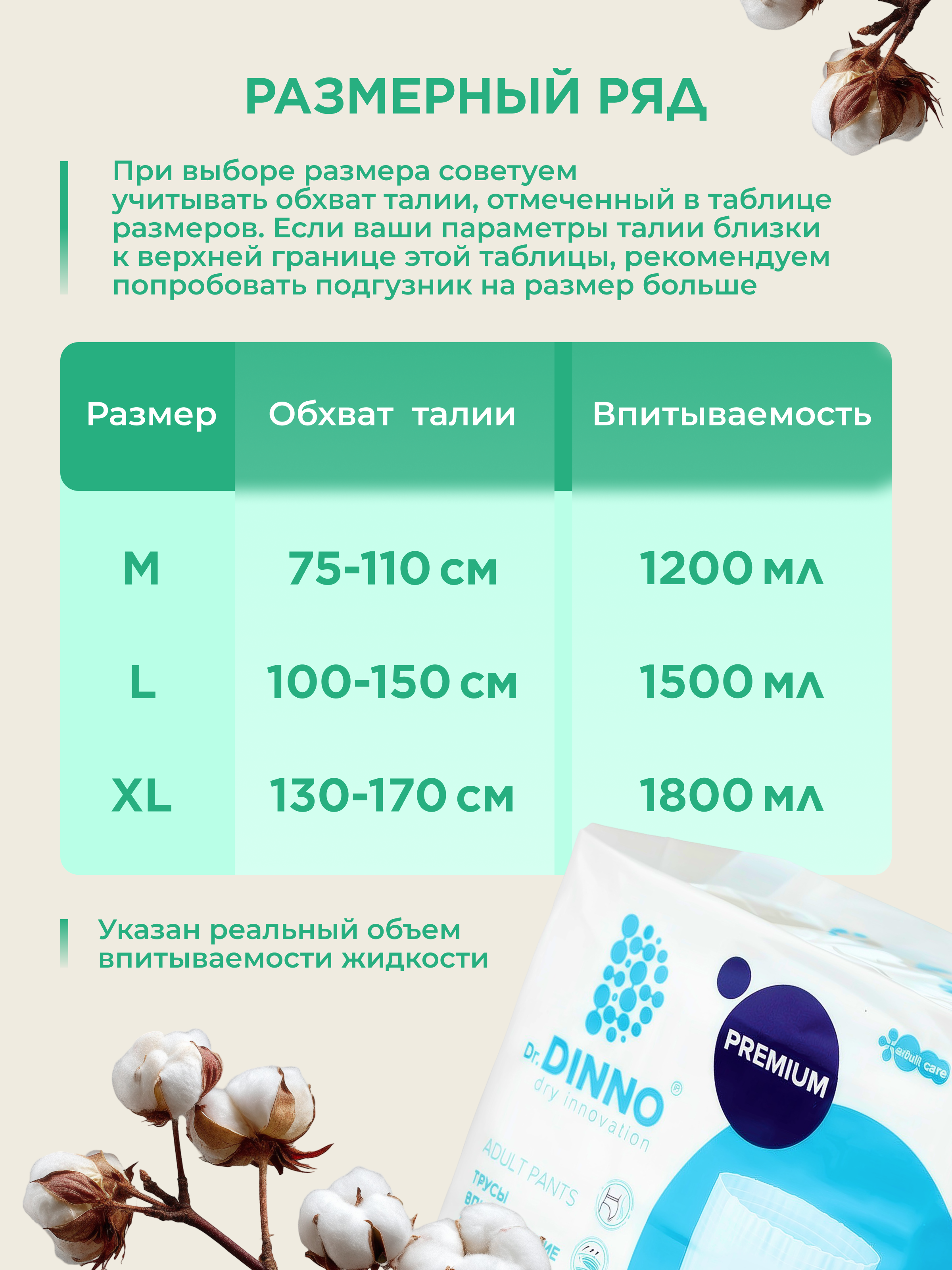 Подгузники для взрослых Dr.DINNO XL 20 шт. - фото 8