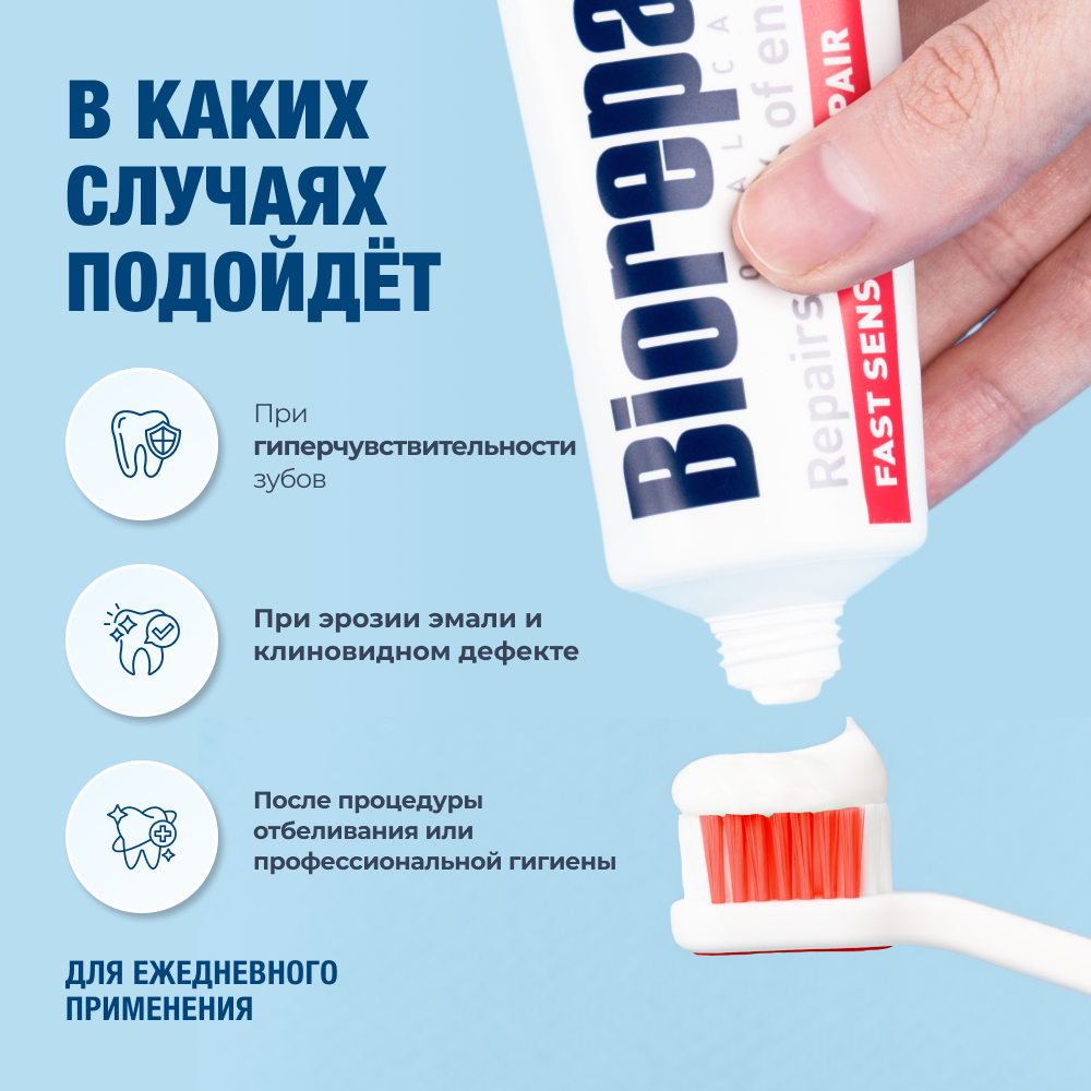 Зубная паста Biorepair без фтора Мята - фото 4