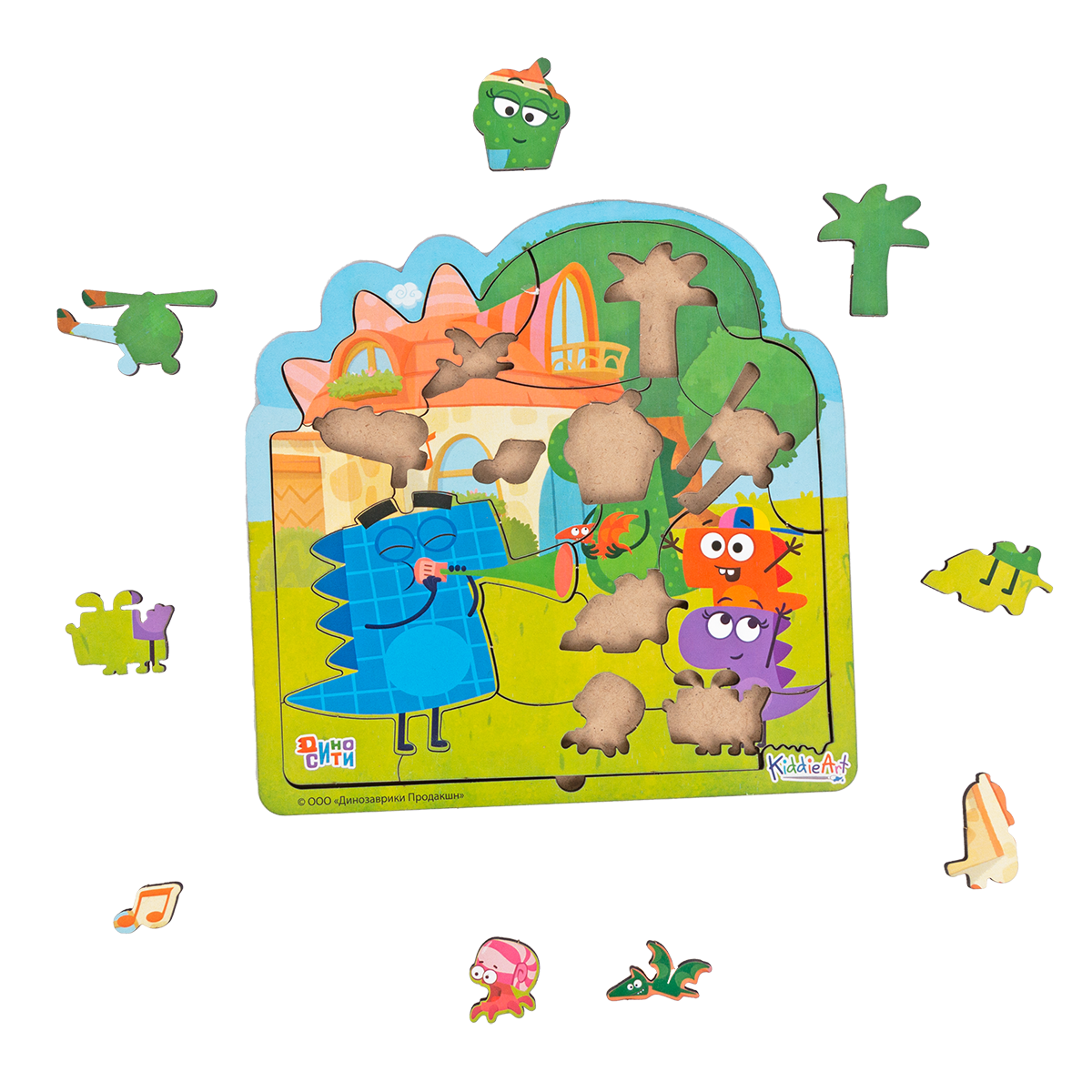 Пазл KiddieArt Семейка Завров на природе деревянный - фото 5