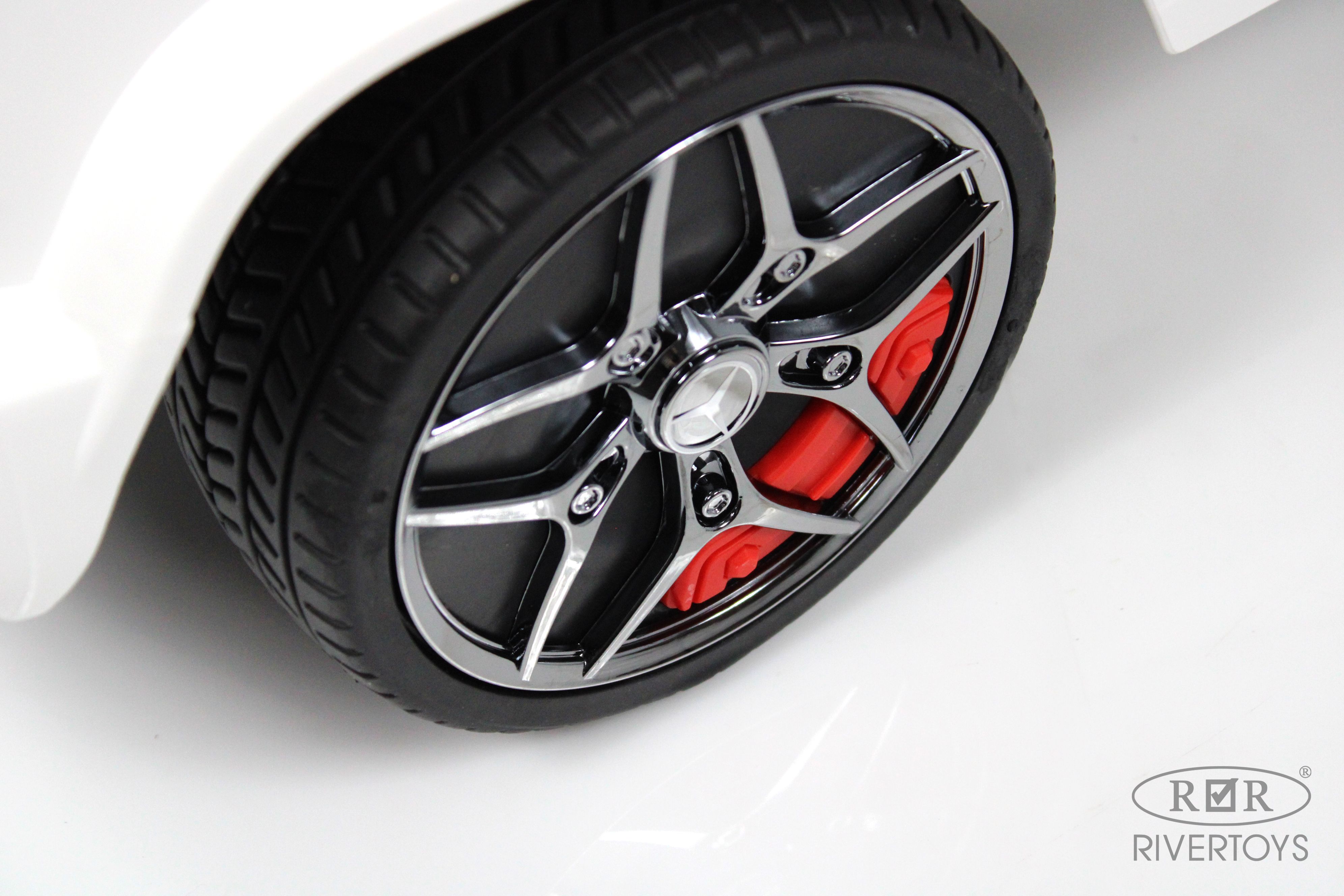 Каталка RIVERTOYS Mercedes-BenzG63 White Diamond белый - фото 8