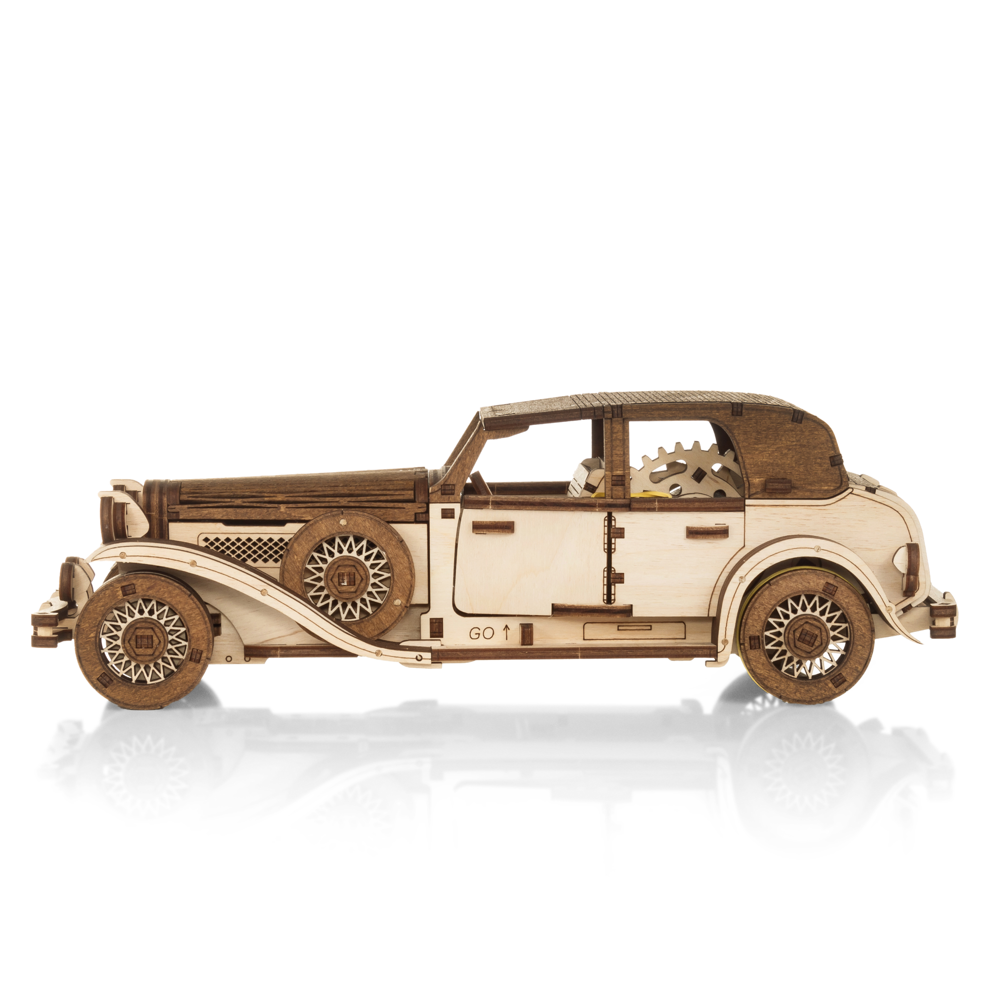 Конструктор Eco Wood Art Фердинанд Ретро деревянный 278 дет. - фото 6