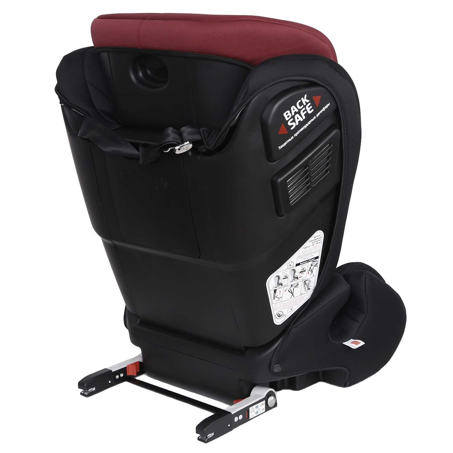 Автокресло Olsson Atlas Isofix Black-Red Isofix 1/2/3 (9-36 кг) - фото 15