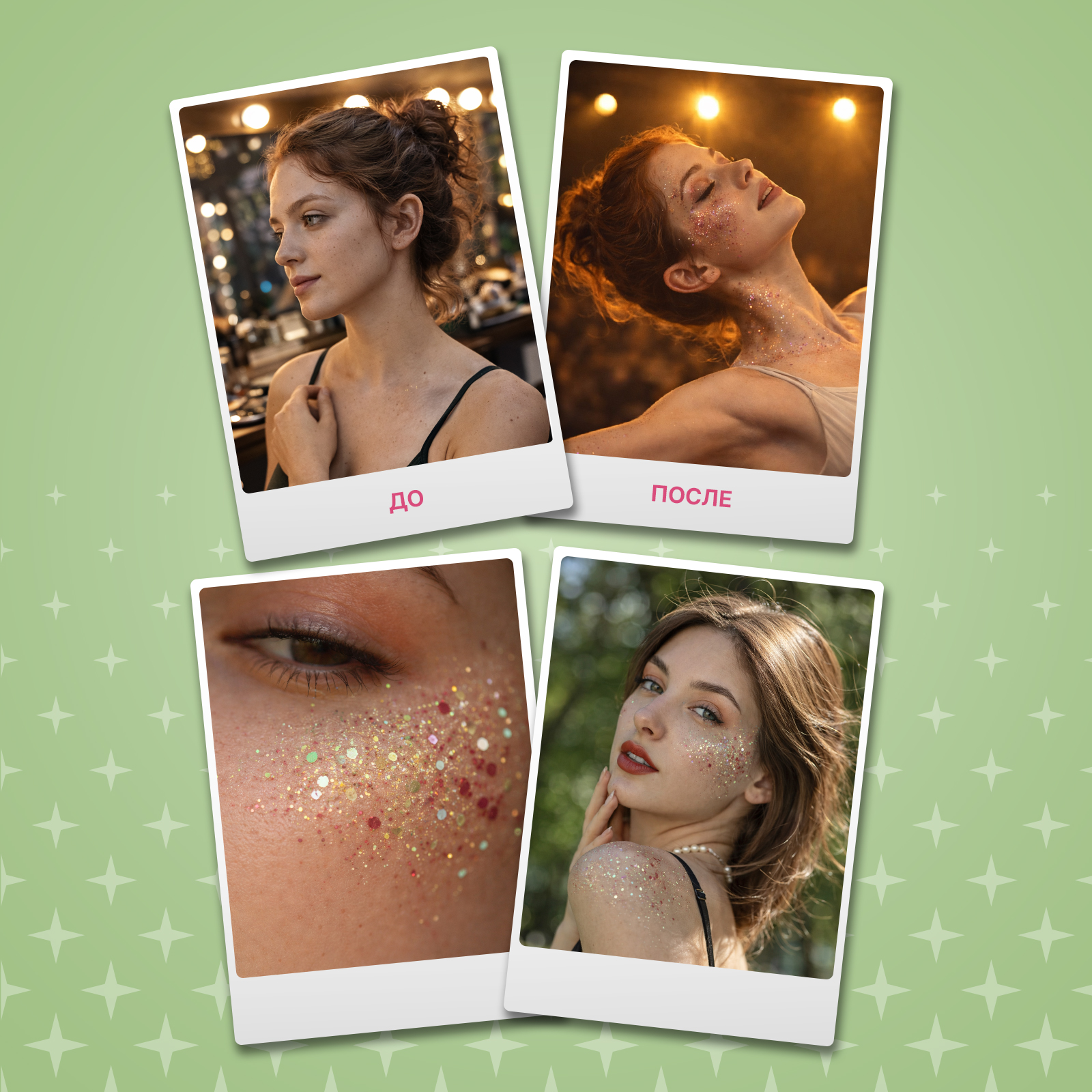 Глиттер шиммер для тела ХОББИЛАБ Заколдованный сад 30 г - фото 7