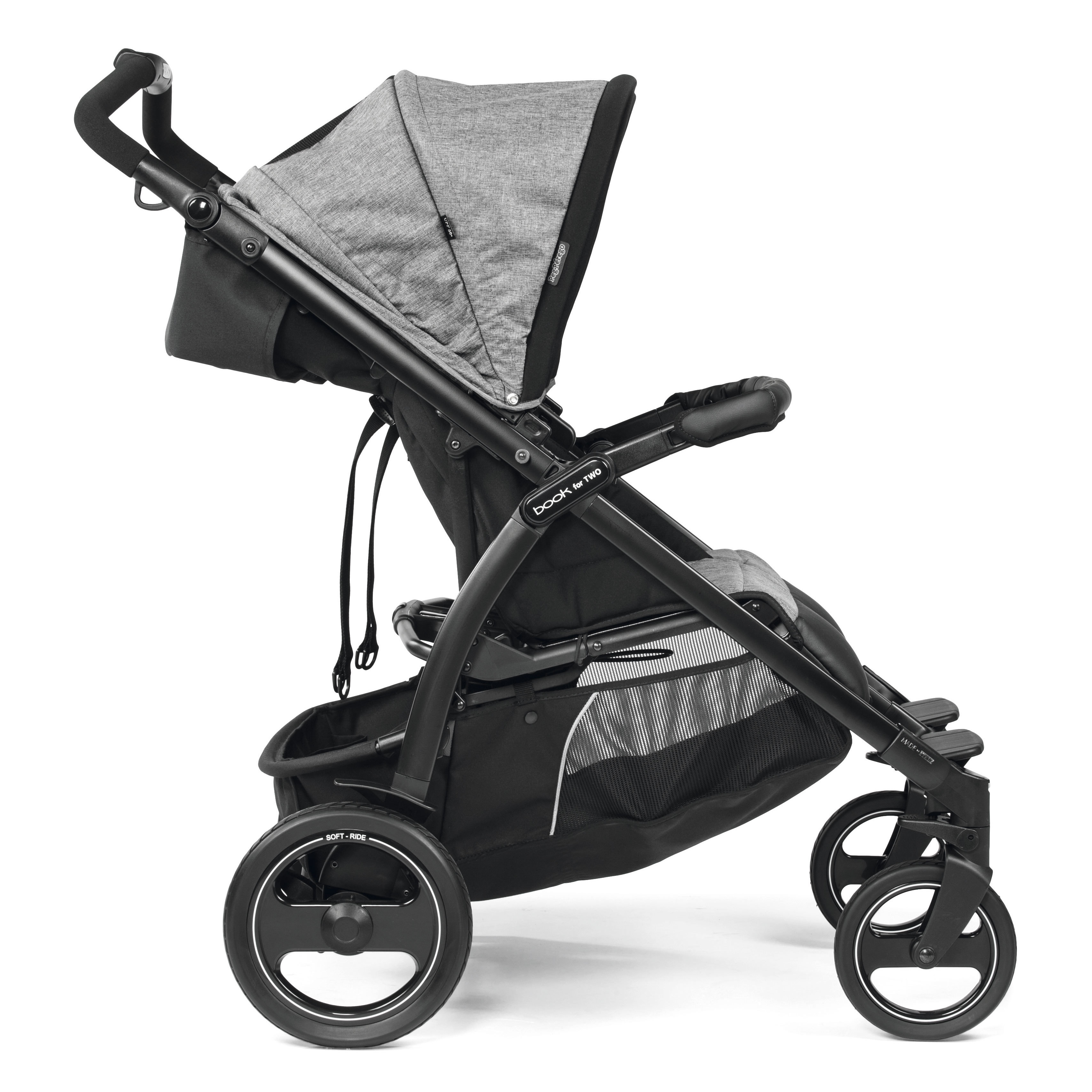 Коляска прогулочная для двойни Peg-Perego Book For Two Cinder - фото 7