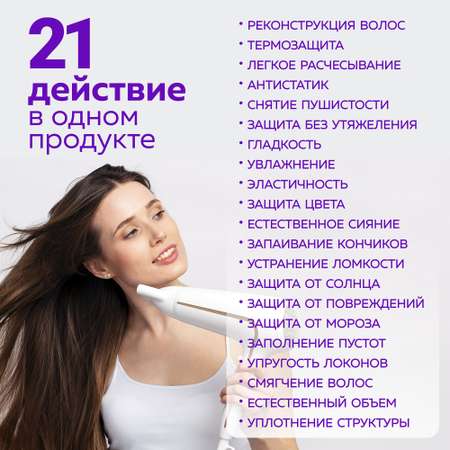 Спрей-реконструктор для волос Green Mama 21 в 1 восстанавливающий несмываемый 250 мл