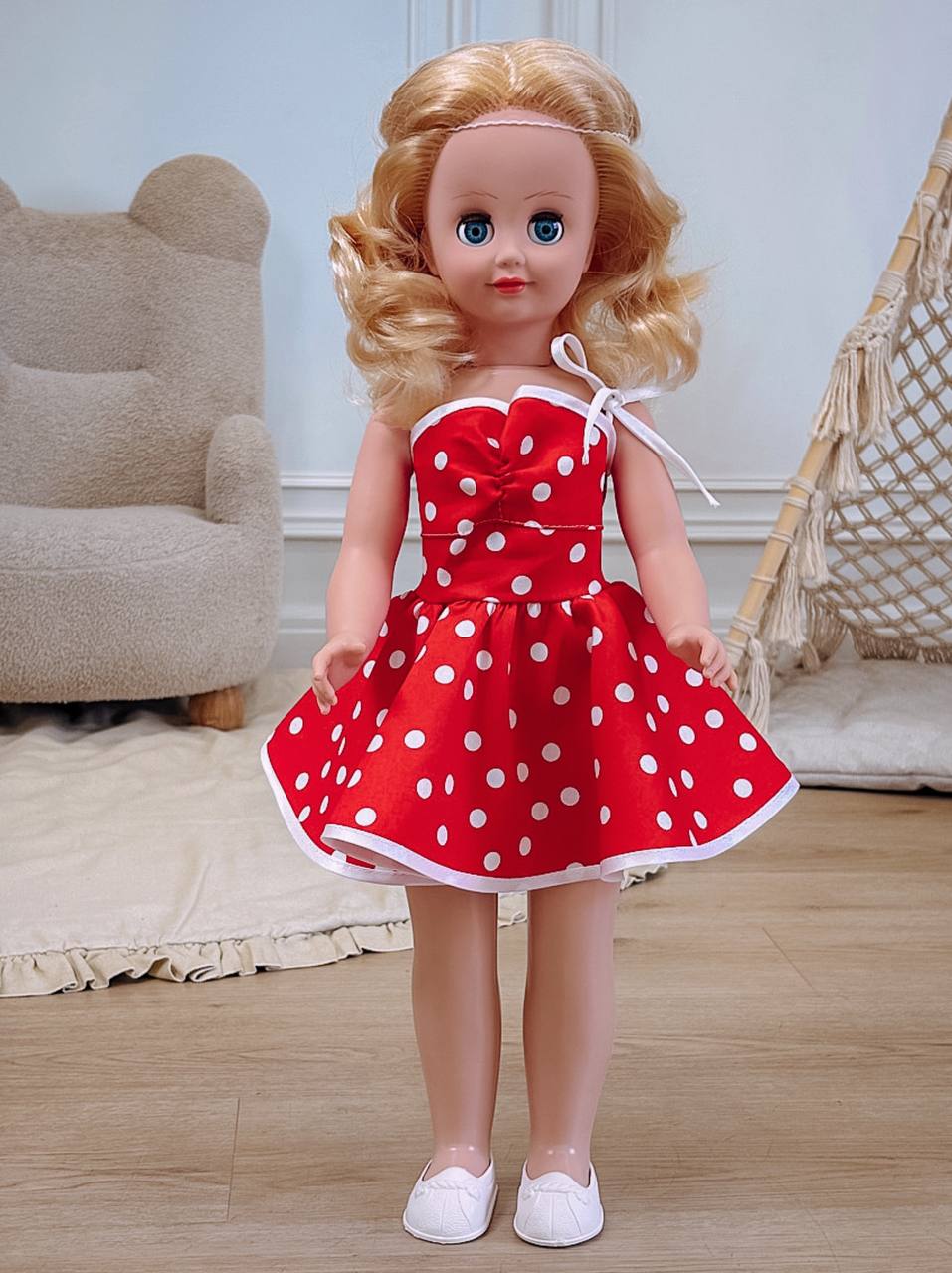 Кукла большая (ростовая) СТРАНА КУКОЛ говорящая Стелла высота 60 см 13-С-23 - фото 16