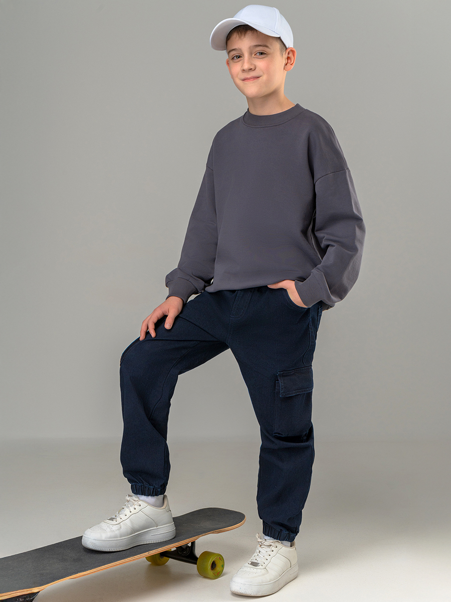 Джинсы HappyFox HF00801т.синий - фото 12