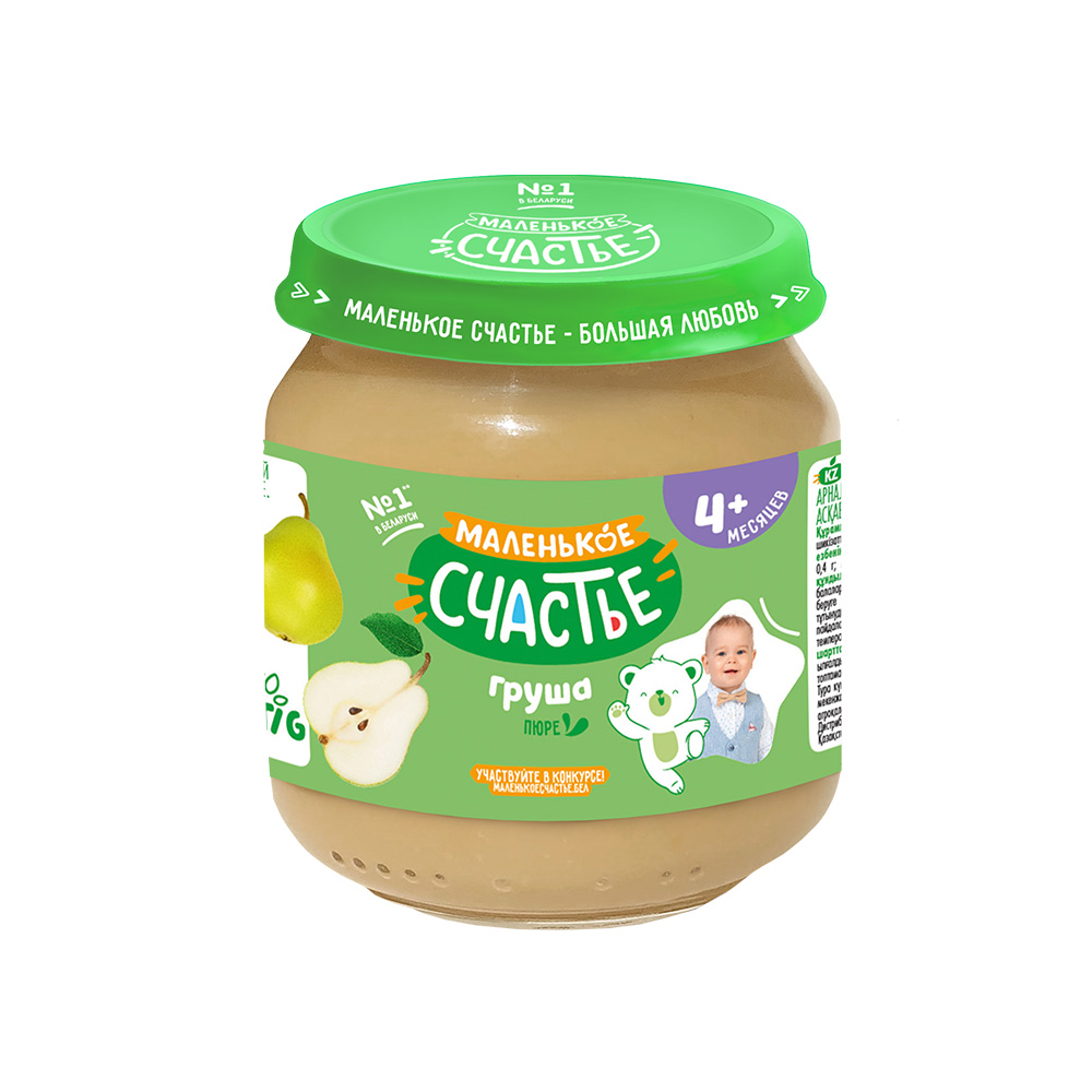 Пюре Маленькое счастье Груша с 4 мес 90 г - фото 1