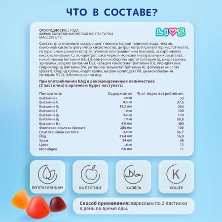 Комплекс витаминов LIVS для мужчин