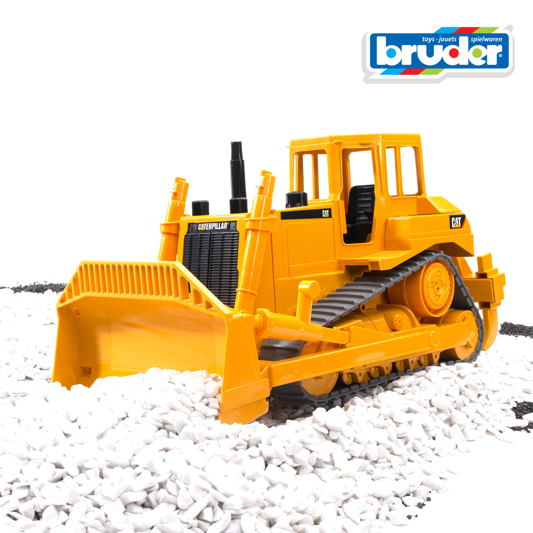 Бульдозер Bruder CAT гусеничный, 40 см 1:16 02-422 - фото 5