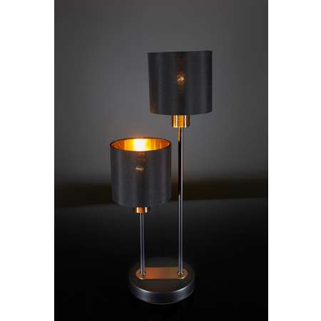 Настольный светильник ESCADA 1109/2 E14*40W Black/Gold