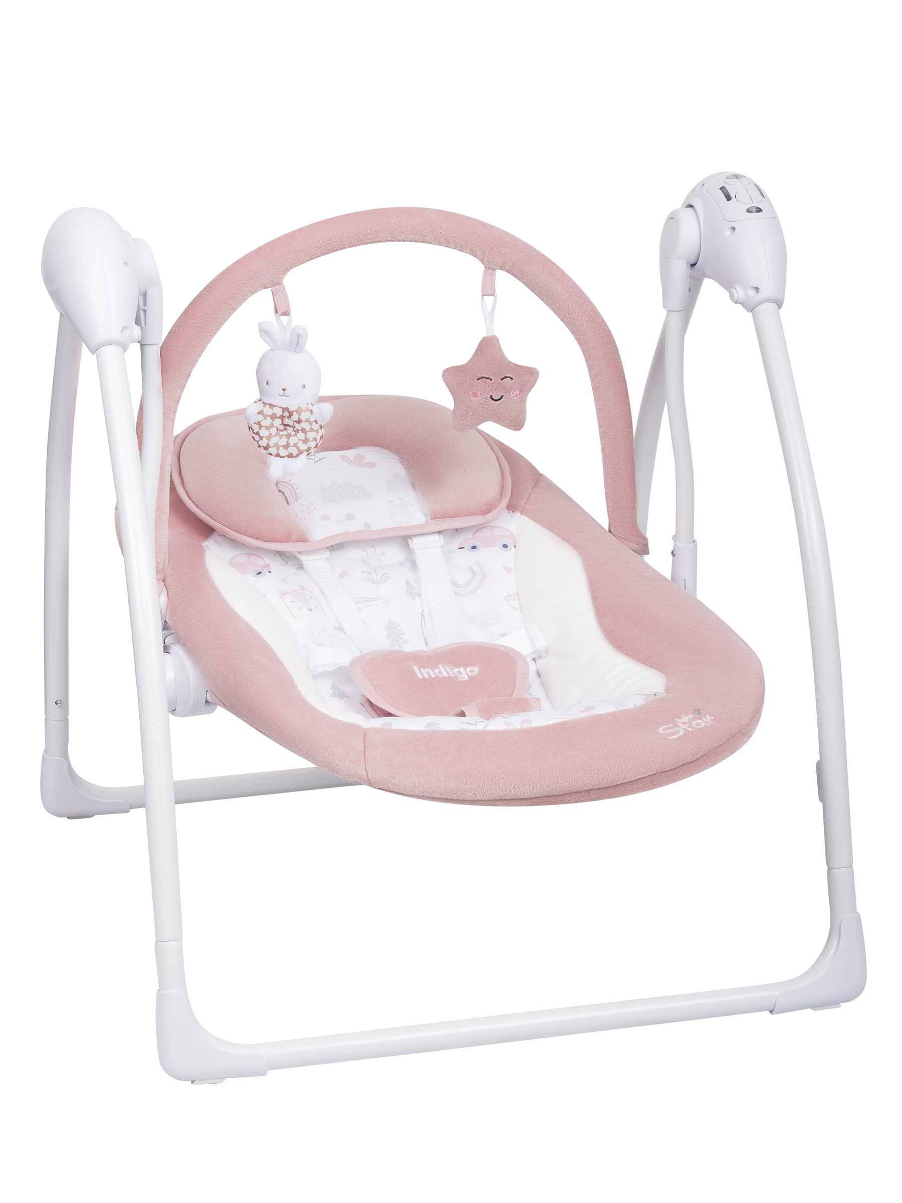 Качели Indigo Star light розовый - фото 11