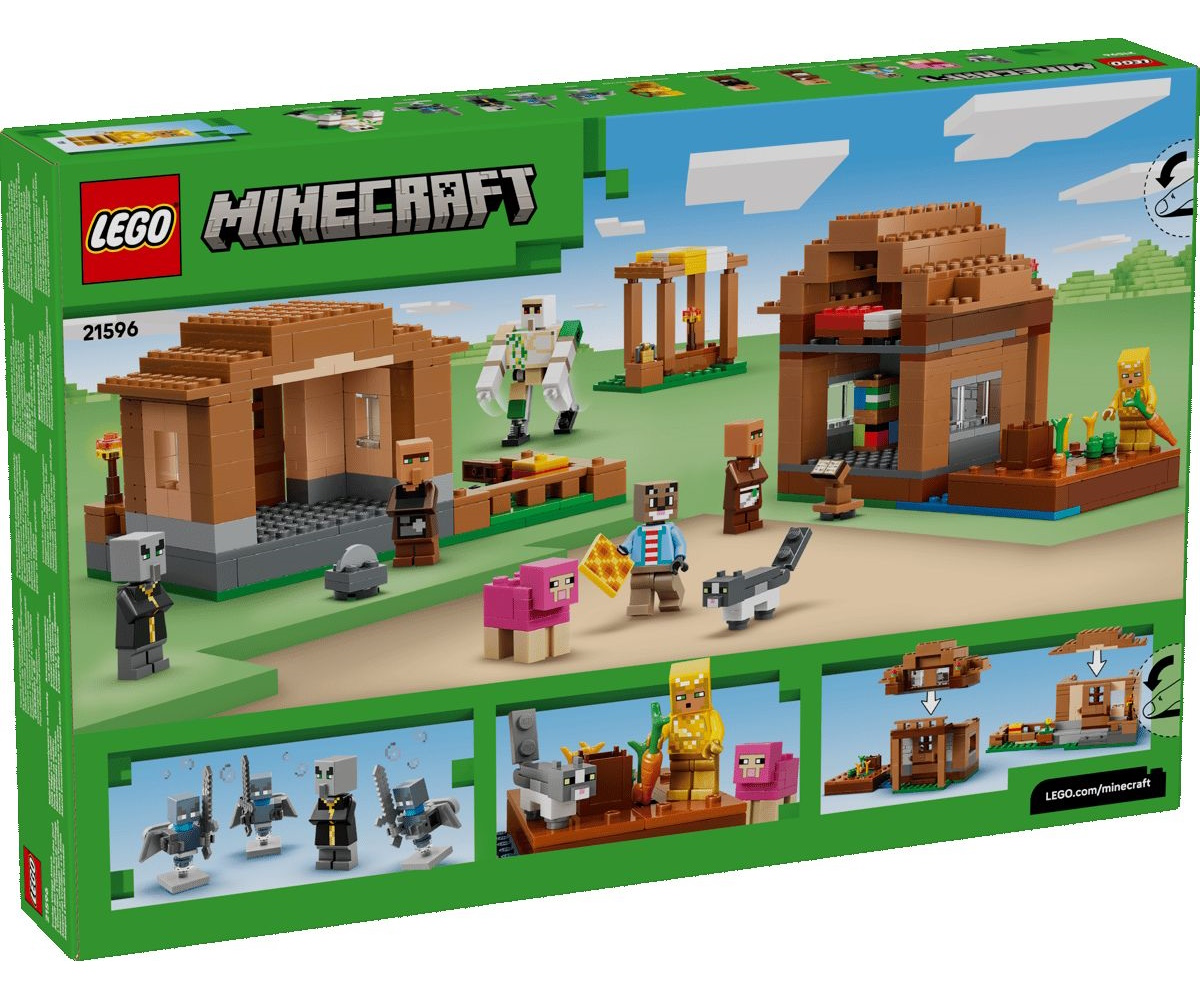 Конструктор LEGO Minecraft Атака деревни заклинателем 607 дет. - фото 4