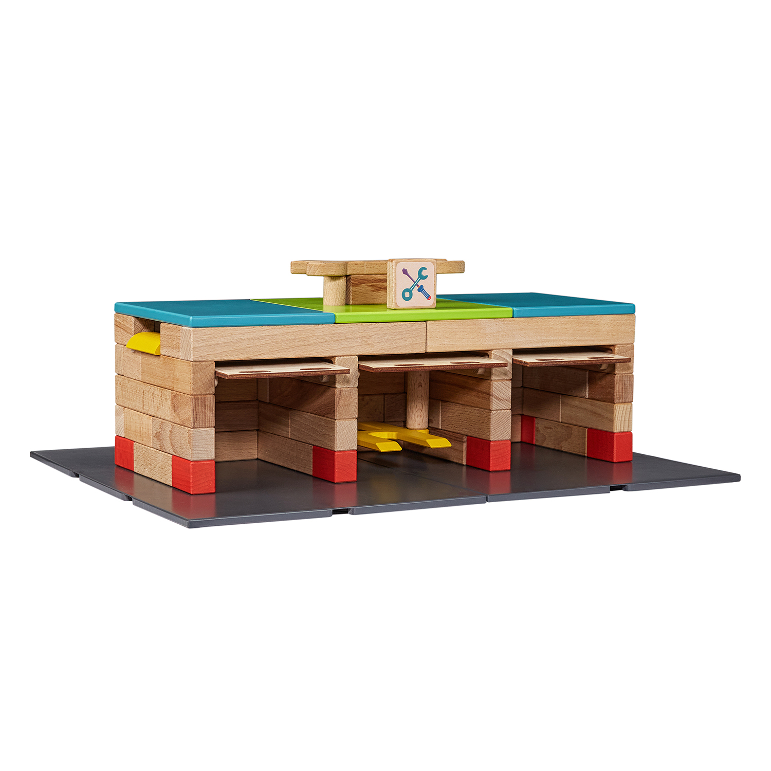 Конструктор WOOD BLOCKS Транспарк деревянный - фото 21