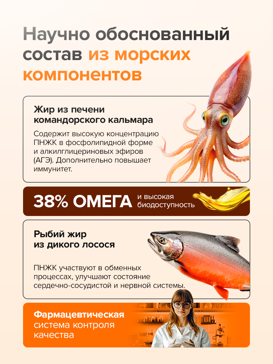 Ветомега - масло лосося и кальмара Pets health для красоты шерсти поддержки иммунной и нервной системы кошек и собак 250 мл - фото 3