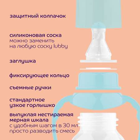 Бутылочка Lubby 250 мл 1 шт.
