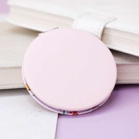 Зеркало карманное iLikeGift Hello dog Corgi cherry pink с увеличением