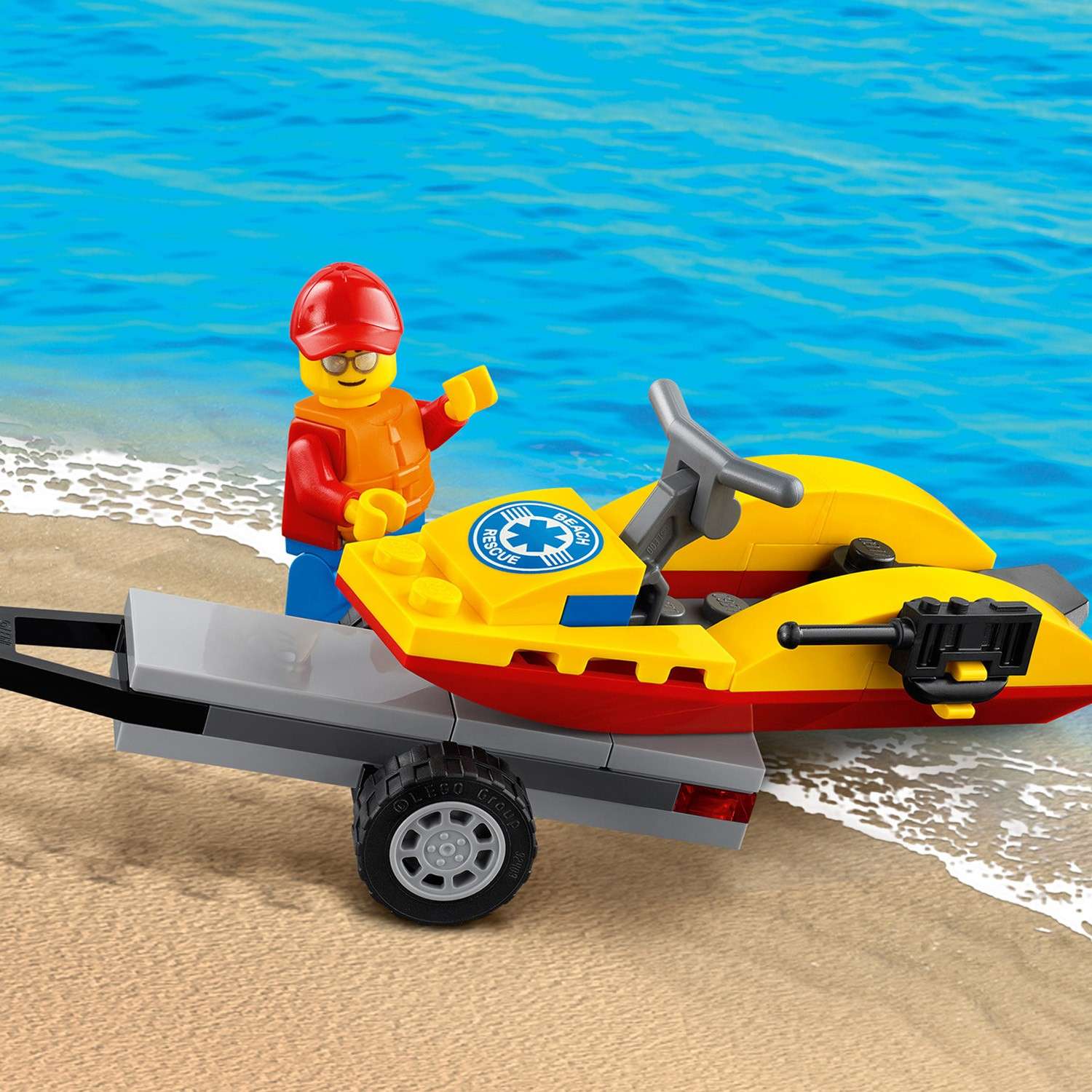 Конструктор LEGO City Пляжный спасательный вездеход блочный - фото 7