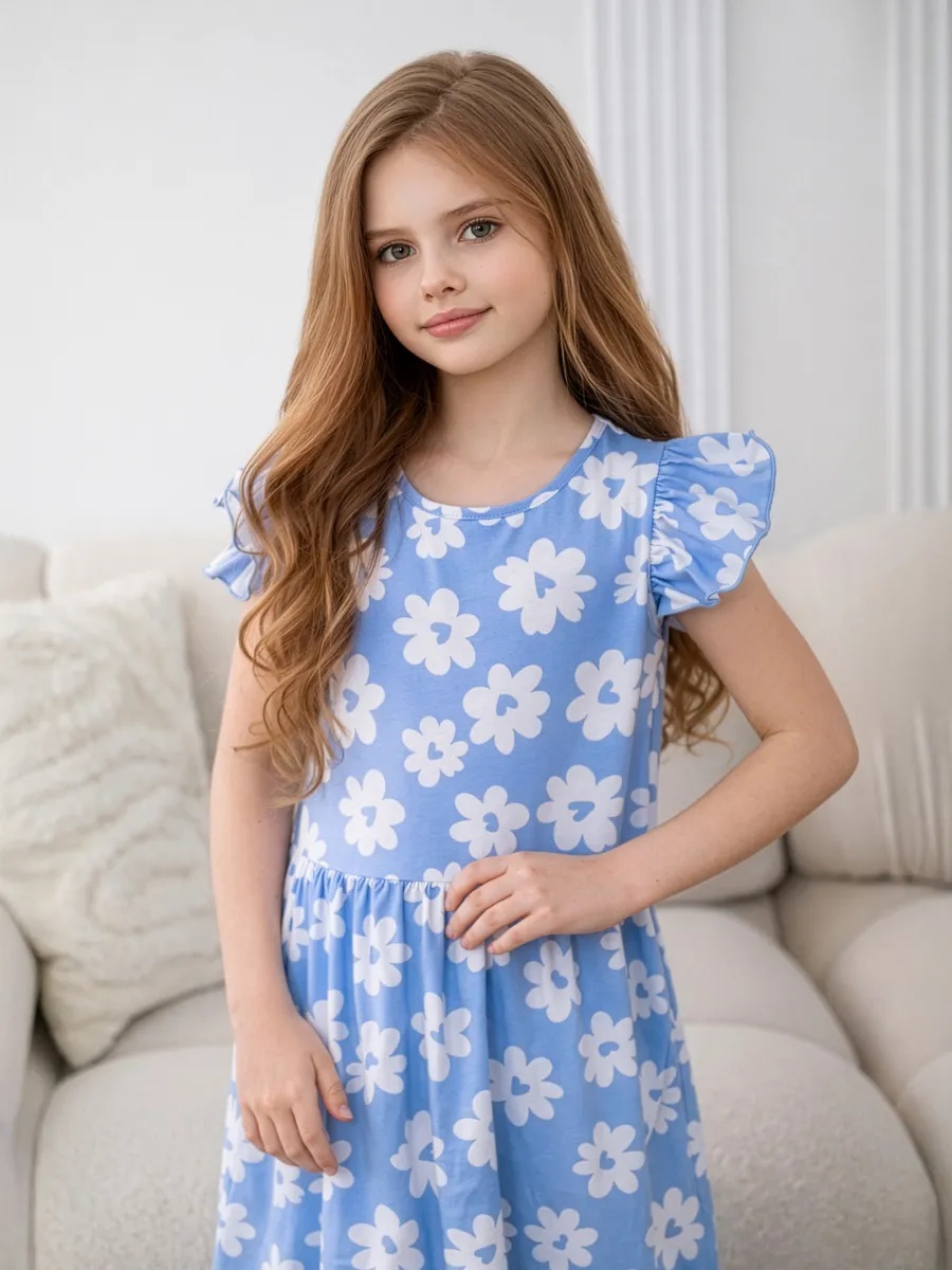 Платье NATIVIA ПЛД/цветокнаголубом - фото 9