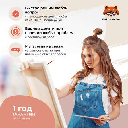 Картина по номерам Red Panda