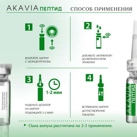 Сыворотка АКАВИЯ Peptide Восстанавливающая