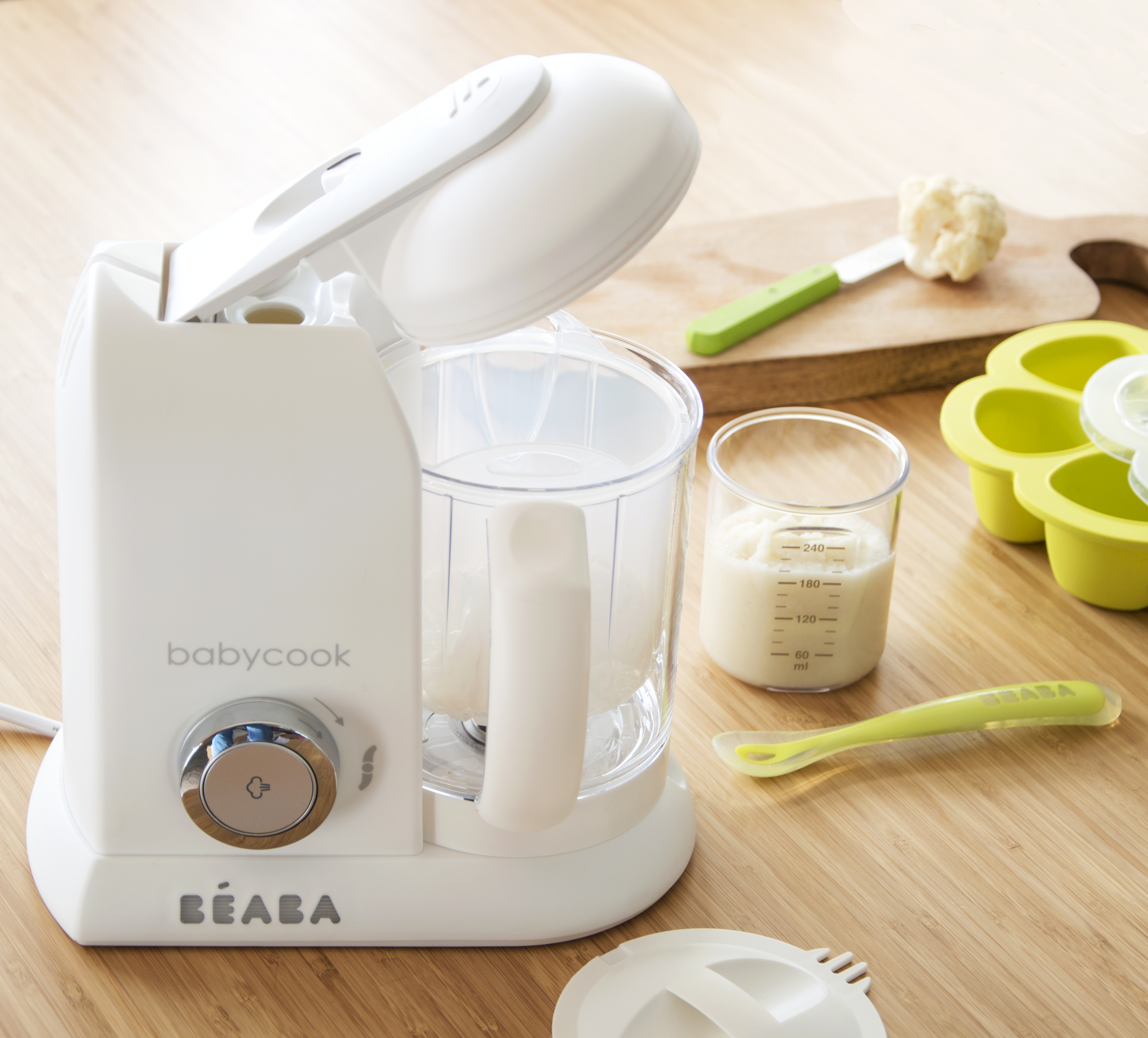 Пароварка блендер для детского питания BEABA Babycook Solo белый - фото 6